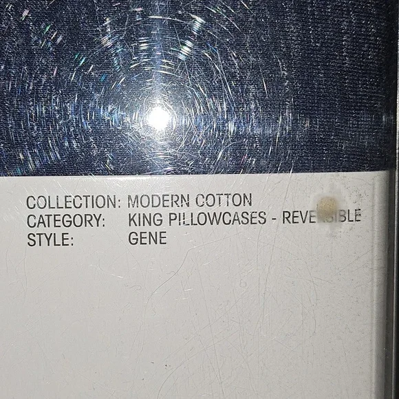 Calvin Klein King Pillowcases Heathered Blue - Picture 3 of 7